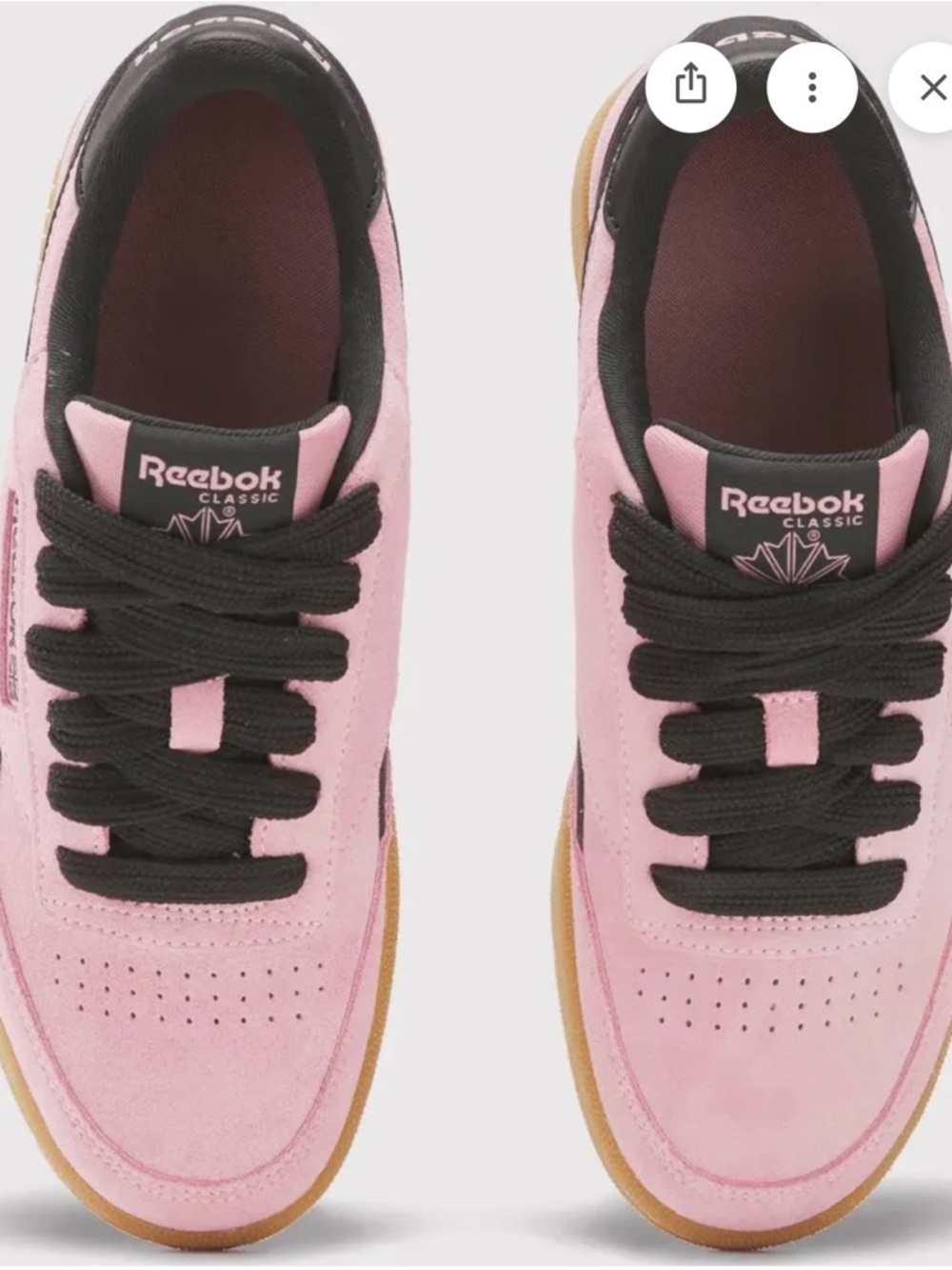 Reebok Pink Club C Revenge Kids size 5/ Woman’s size 7 Sneakers | NWT - Picture 7 of 16